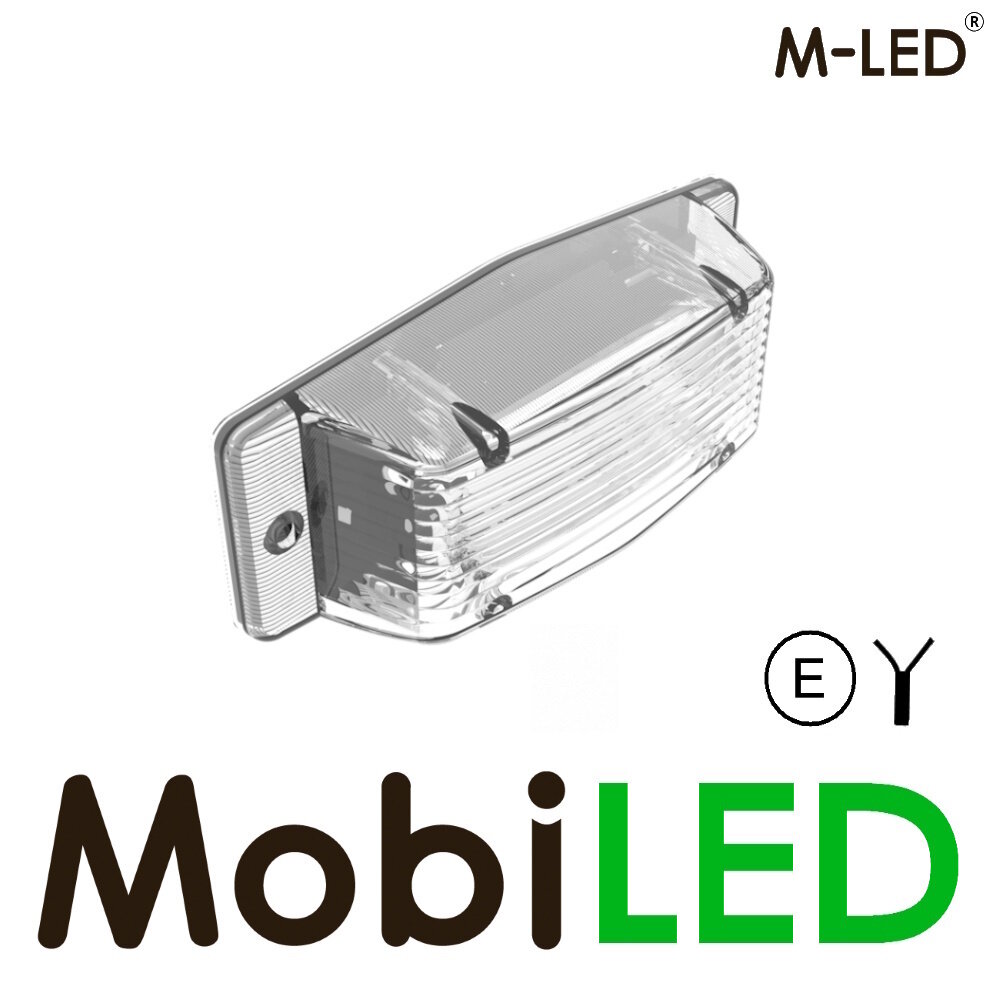 M-LED M-LED Feu de position double rouge/blanc style classique lentille transparente
