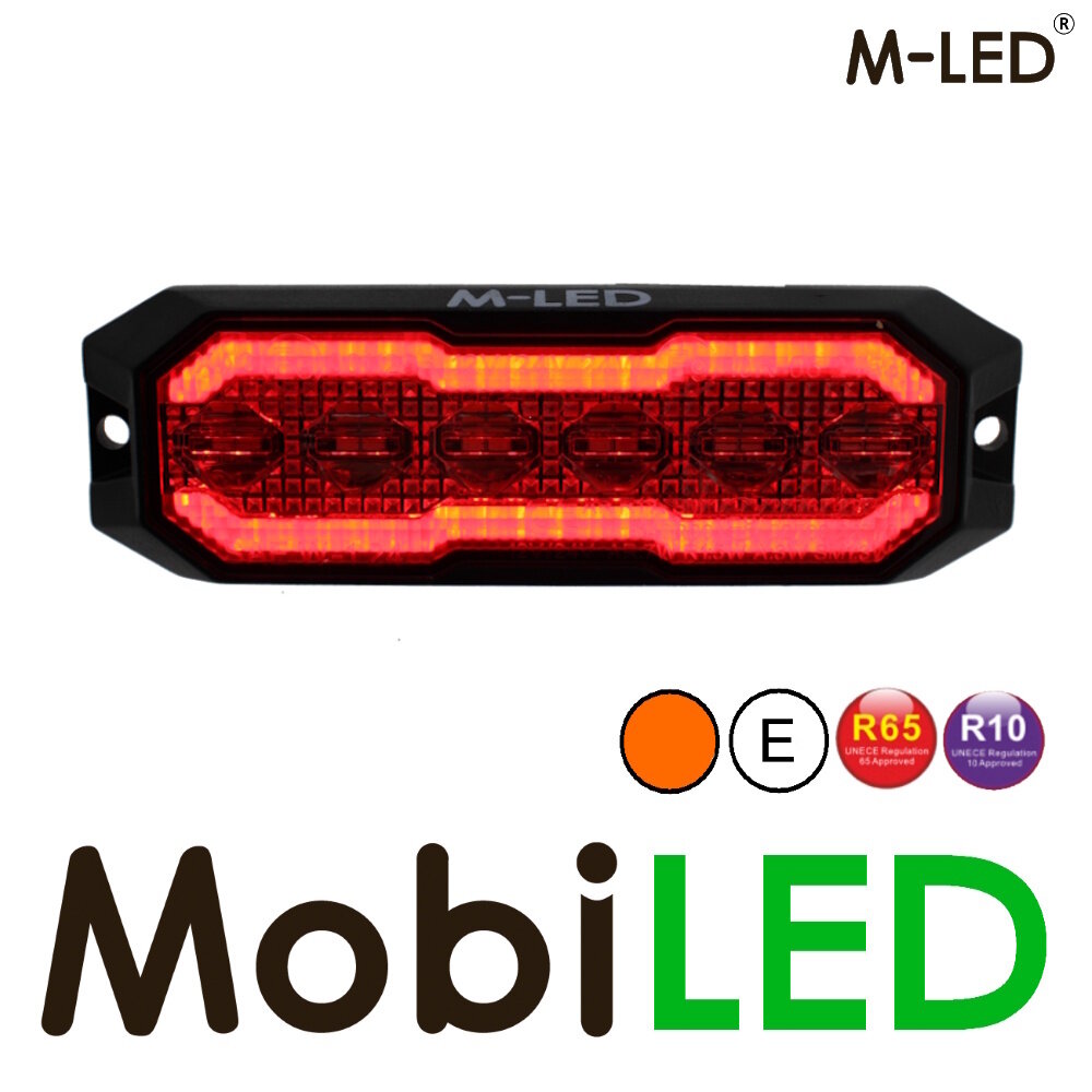 M-LED M-LED Clignotant ambre avec anneau Halo ambre/rouge smoke E-marque