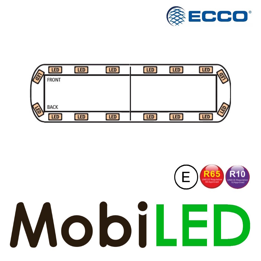 Ecco ECCO Série 12+ Barre flash 1219 mm 16 LED connexion par câble