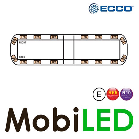 Ecco ECCO 12+ Series Flashbar 1372 mm 16 LEDs cable connection