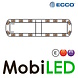 Ecco ECCO 12+ Series Flashbar 1372 mm 16 LEDs cable connection