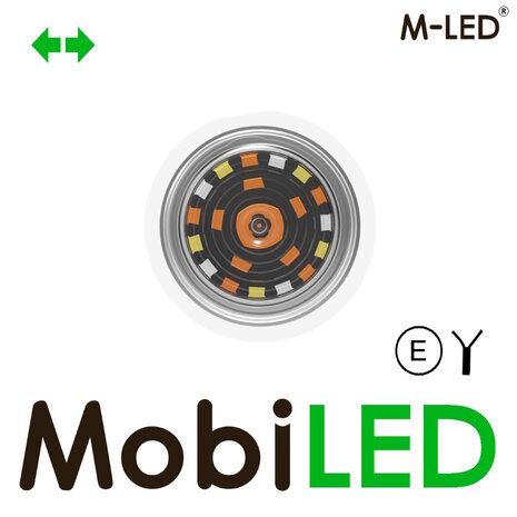 M-LED M-LED Deense lamp Clear Look wit/geel/rood met richtingaanwijzer E-keur
