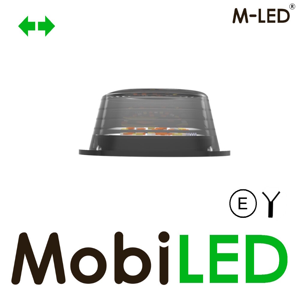 M-LED M-LED Lampe danoise Dark Look avec clignotant Rouge E-marque