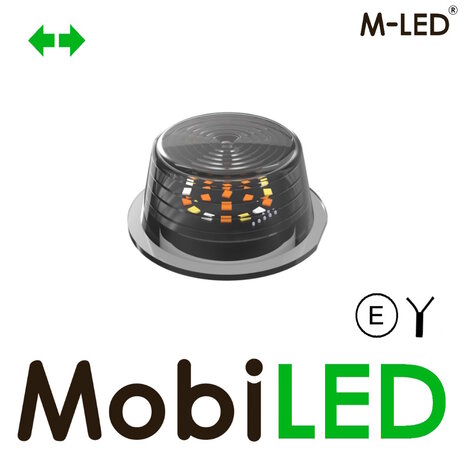 M-LED M-LED Danish lamp Dark Look with turn signal Red E-mark