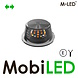 M-LED M-LED Deense lamp Dark Look met richtingaanwijzer Rood E-keur