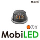 M-LED M-LED Deense lamp Dark Look met amber flitser Wit E-keur