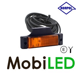 HORPOL Markeringslicht  amber met reflector 5m kabel