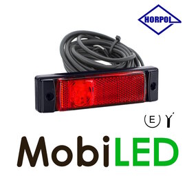 HORPOL Feu de marquage 5m câble avec réflecteur Rouge 12-24V