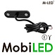 M-LED M-LED Sidemarker classic 2 LEDs white dark look E-mark M-LED M-LED Sidemarker classic 2 LEDs white dark look E-mark