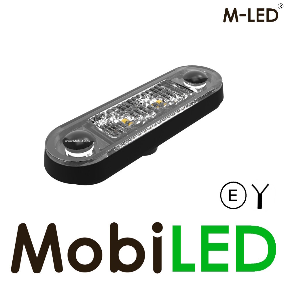 M-LED M-LED Classic 2 leds markering Wit E-keur