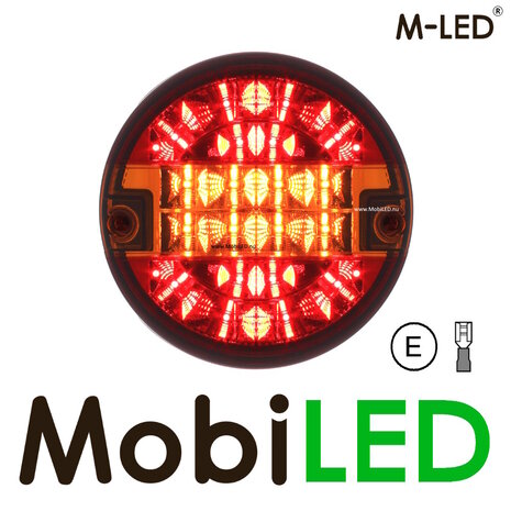 M-LED M-LED Hamburger feu arrière rond gros 3 fonctions E-marque