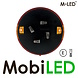 M-LED M-LED Hamburger round rear light thick 3 functions E-mark