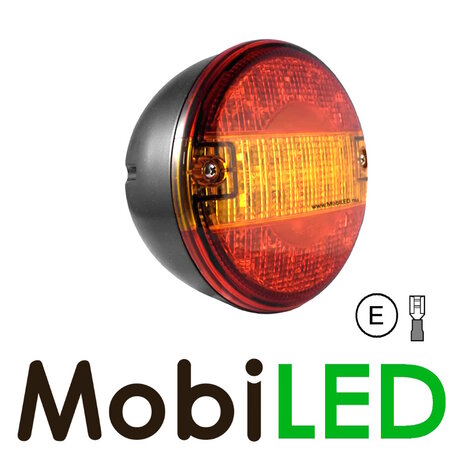 Hamburger Rear light thick E-mark 10-30 volts 3 functions