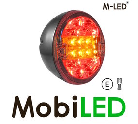 M-LED M-LED Round rear light Hamburger thick 3 functions