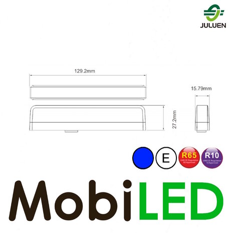 Juluen Edge-Saber clignotant ultra étroit bleu