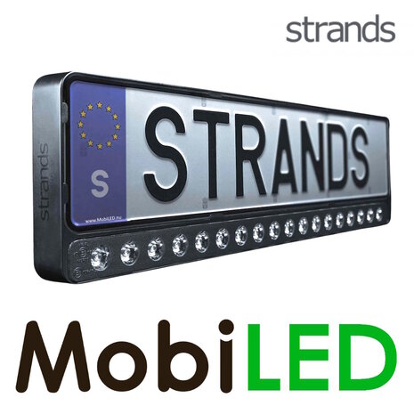 Strands Strands Barre LED parfaitement intégrée au support de plaque d'immatriculation