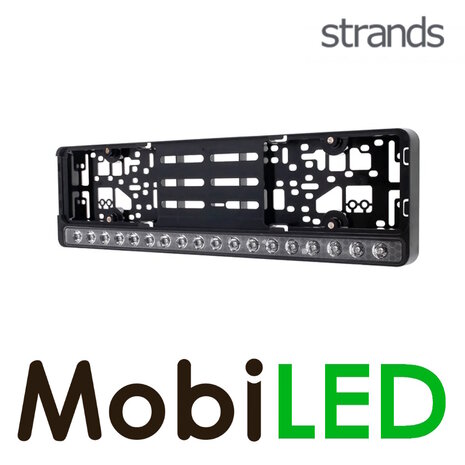 Strands Strands Barre LED parfaitement intégrée au support de plaque d'immatriculation