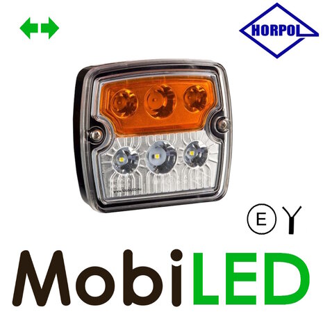HORPOL Front position light square with turn signal E-mark