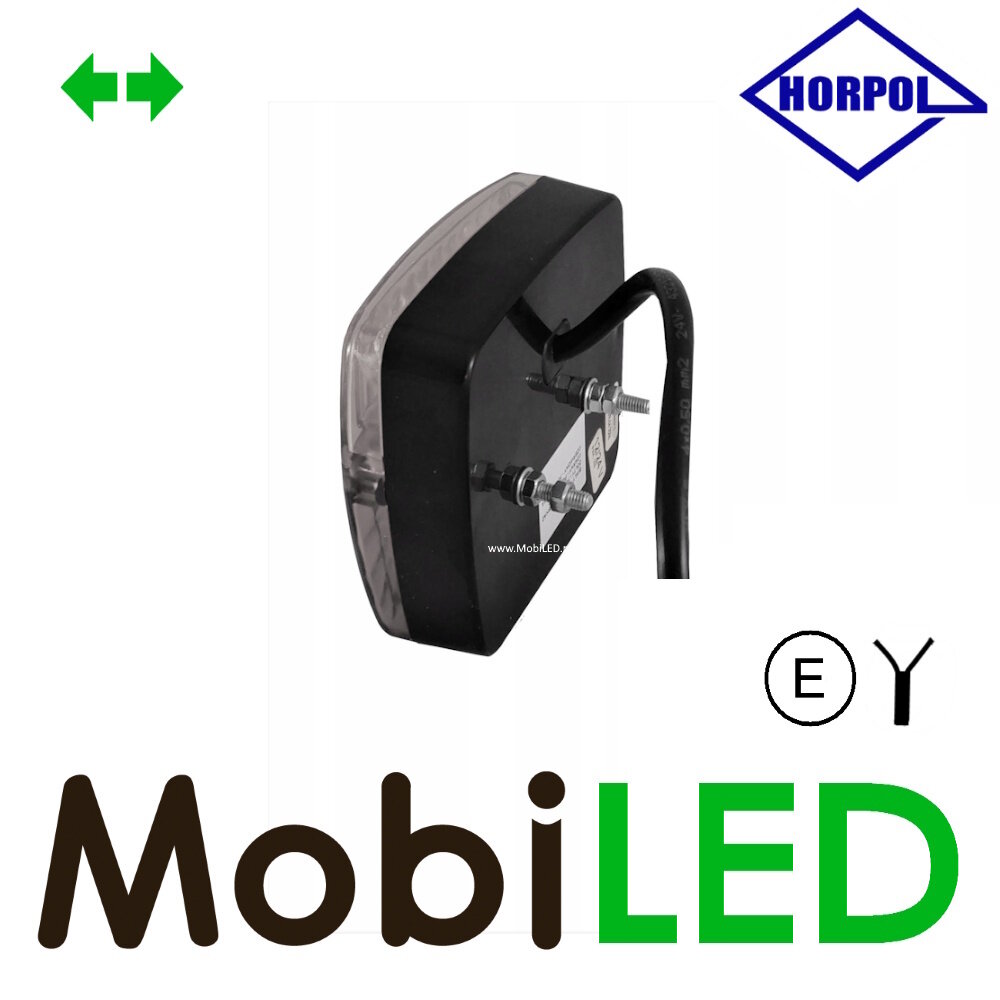 HORPOL Front position light square with turn signal E-mark