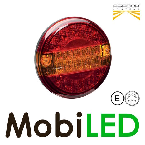 Aspöck Aspock Achterlicht rond 8 pin bajonet E-keur