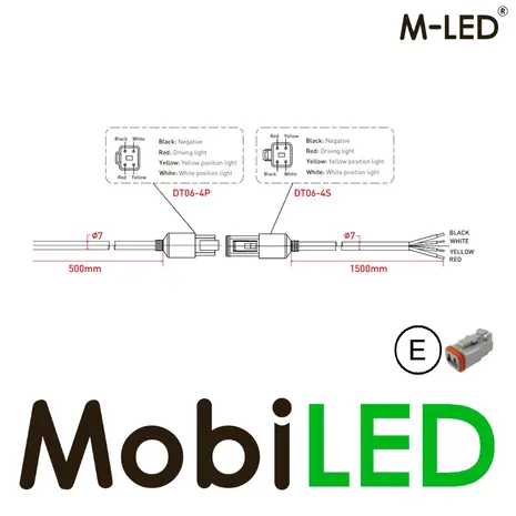 M-LED  M-LED license plate holder with LED bar and amber/white position light