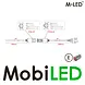 M-LED M-LED kentekenplaathouder met LED bar en amber/wit positielicht