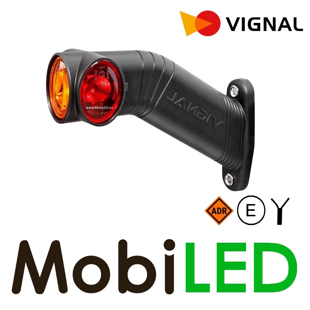 Vignal Vignal End outline marker light red/whjte/amber left 12-24V E-mark