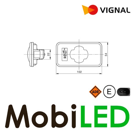 Vignal Vignal Feu de position latéral 24V ambre Renault et Volvo trucks E-mark