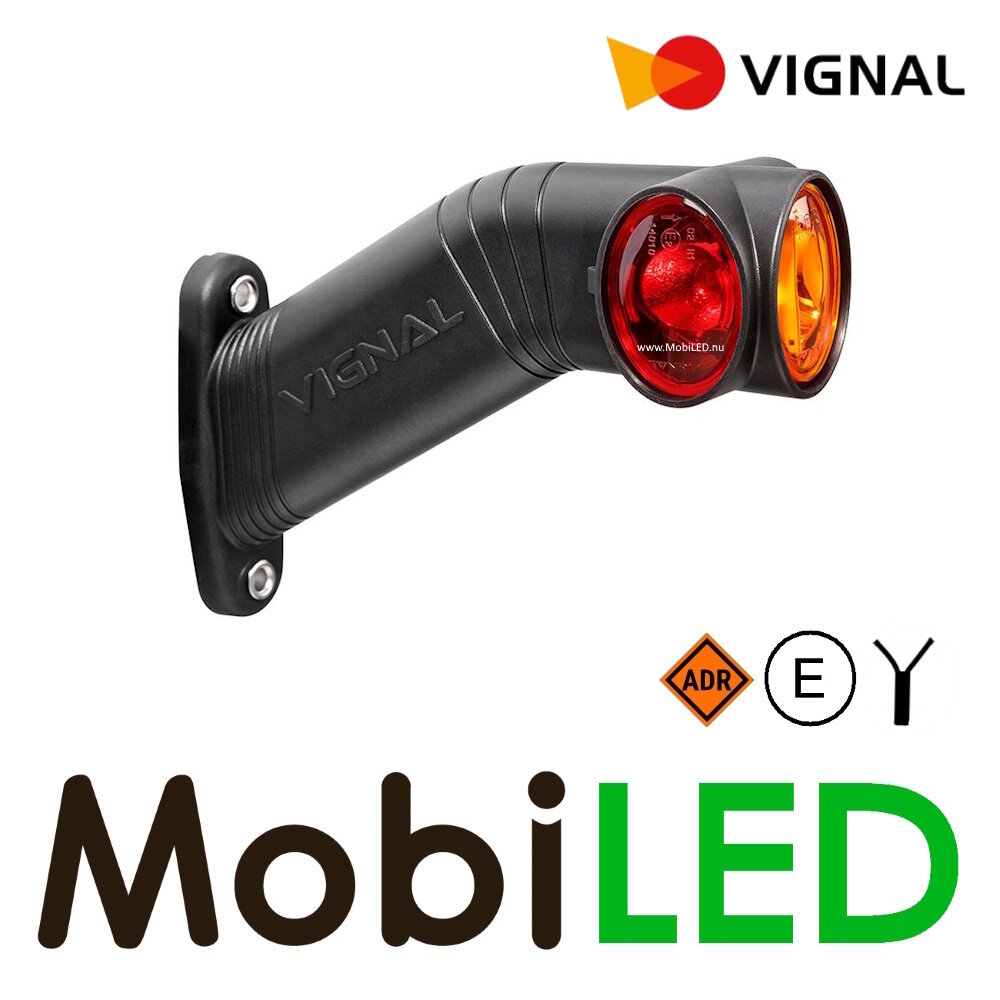 Vignal Vignal End outline marker light red/whte/amber right 12-24V E-mark