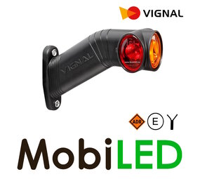 Vignal End outline markeerlamp rood/wit/amber rechts