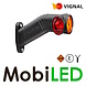 Vignal Vignal End outline marker light red/whte/amber right 12-24V E-mark
