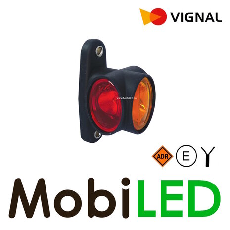 Vignal Vignal End outline marker light red/white/amber 12-24V E-mark