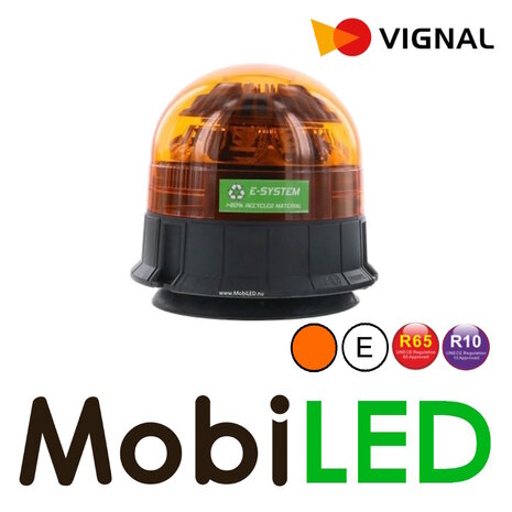 Vignal Vignal Balise écologique à double flash ambre aimant E-marque