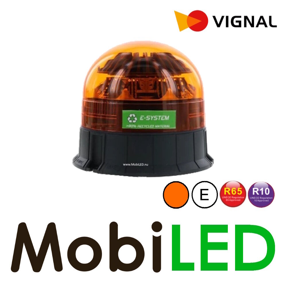 Vignal Vignal Ecologische zwaailamp dubbel flits amber vaste montage E-keur