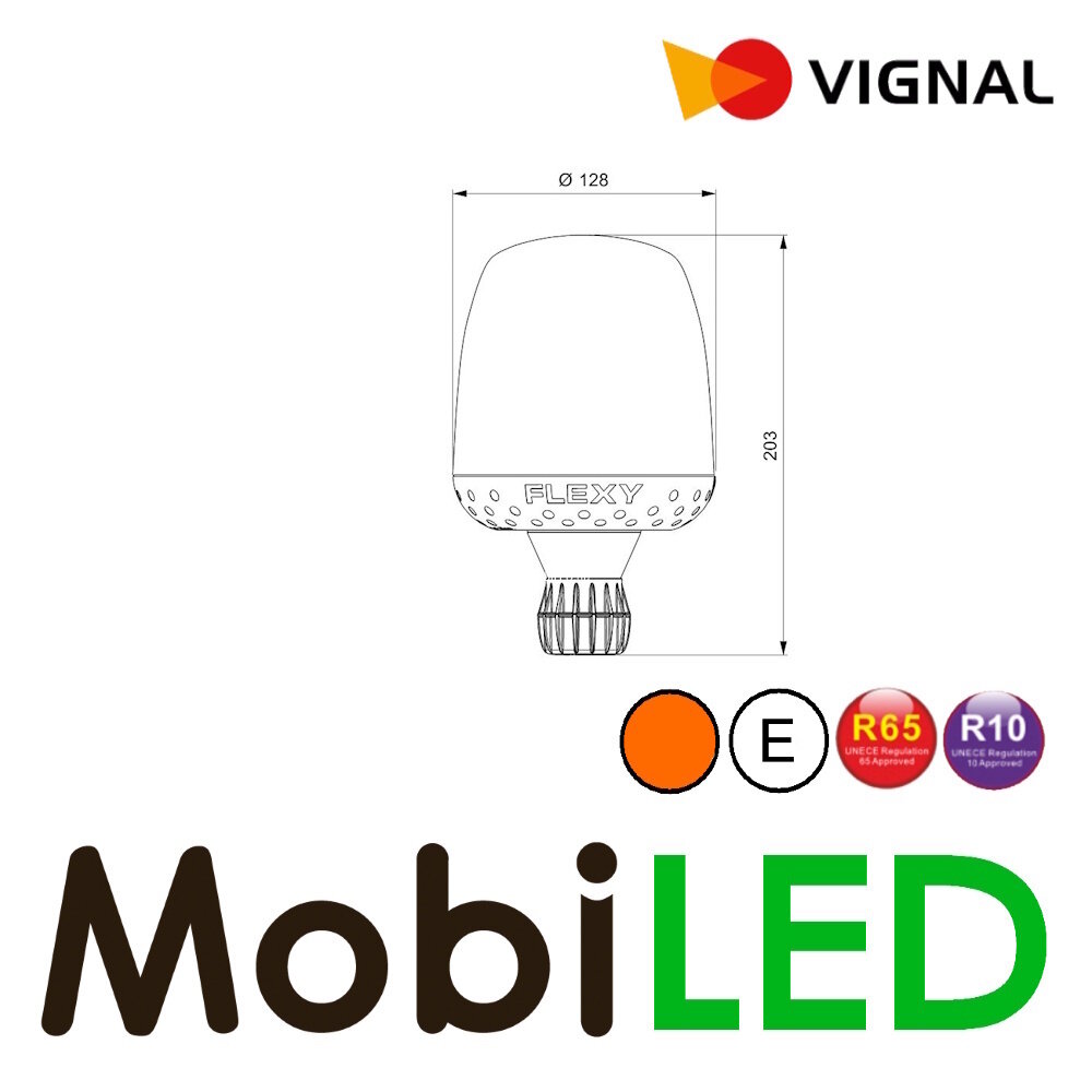 Vignal Vignal Beacon Taurus amber din mounting E-mark