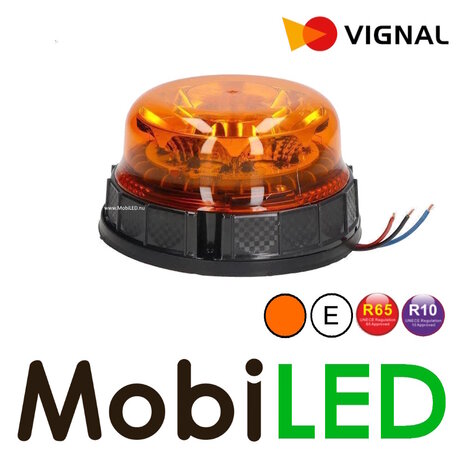 Vignal Vignal Gyrophare Pegasus lentille ambre montage fixe E-marque