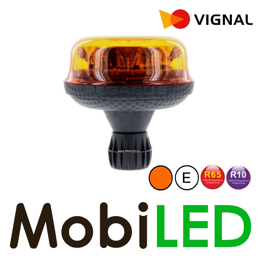 Vignal Vignal Balise rotative Pegasus lentille ambre montage din E-marque Vignal Vignal Balise rotative Pegasus lentille ambre montage din E-marque