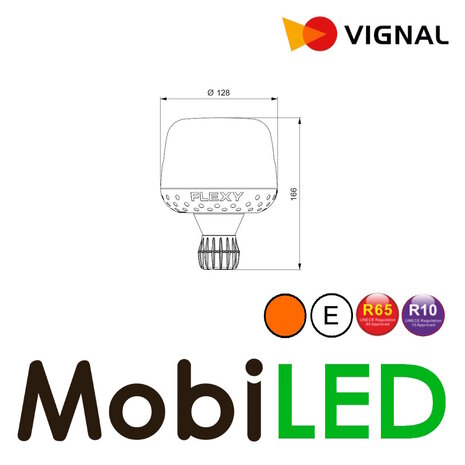 Vignal Vignal Zwaailamp Galaxy amber lens din montage E-keur