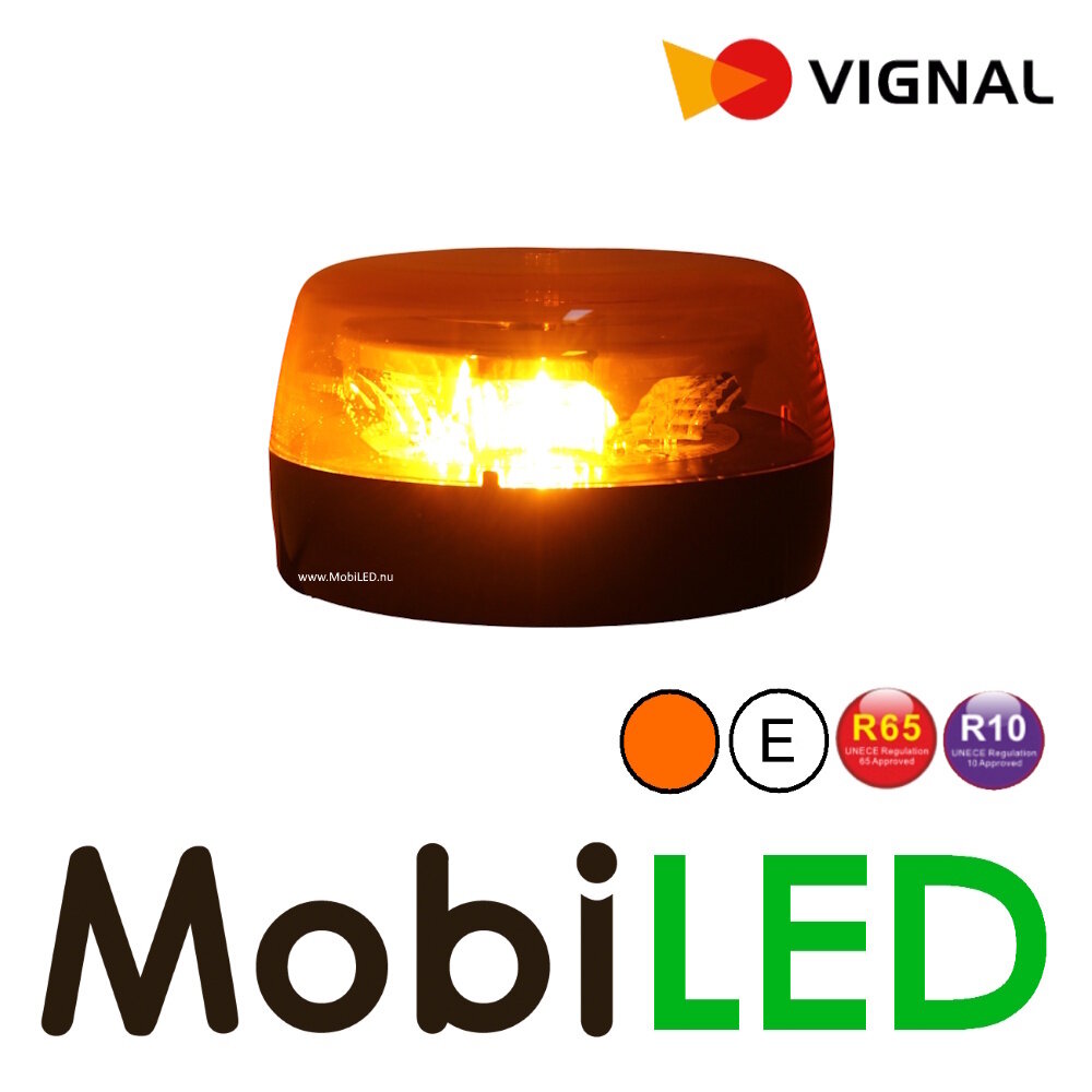 Vignal Vignal Balise rotative Atlas  lentille ambre montage fixe E-marque