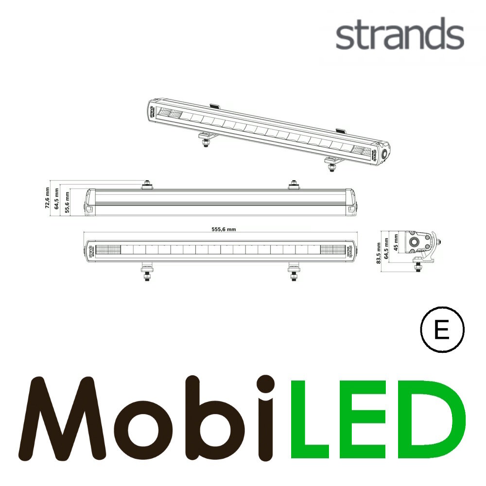 Strands Strands Siberia XPA with amber/white position light SR 22 inch E-mark