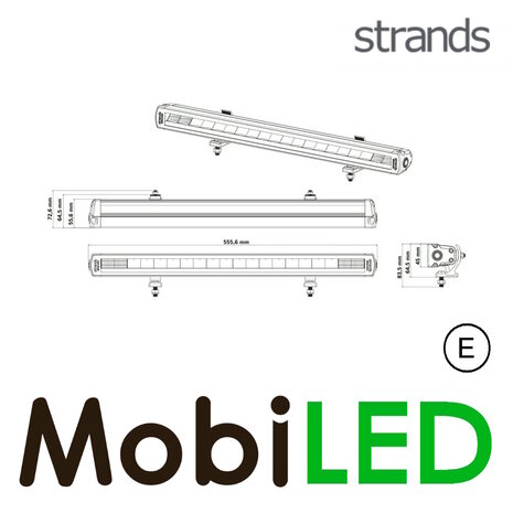 Strands Strands Siberia XPA avec feu de position ambre/blanc SR 22 inch E-marque