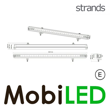 Strands Strands Siberia XPA met amber/wit positielicht SR 32 inch E-keur