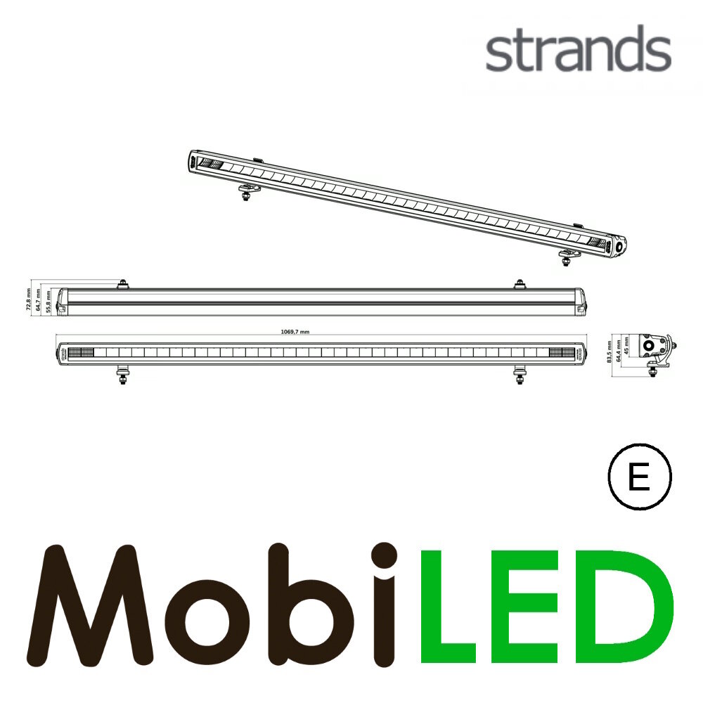 Strands Strands Siberia XPA with amber/white position light SR 42 inch E-mark