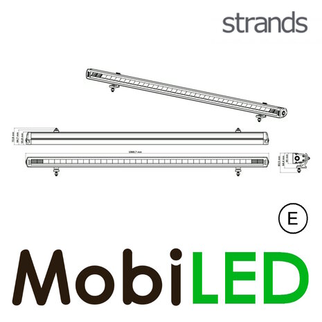 Strands Strands Siberia XPA with amber/white position light SR 42 inch E-mark