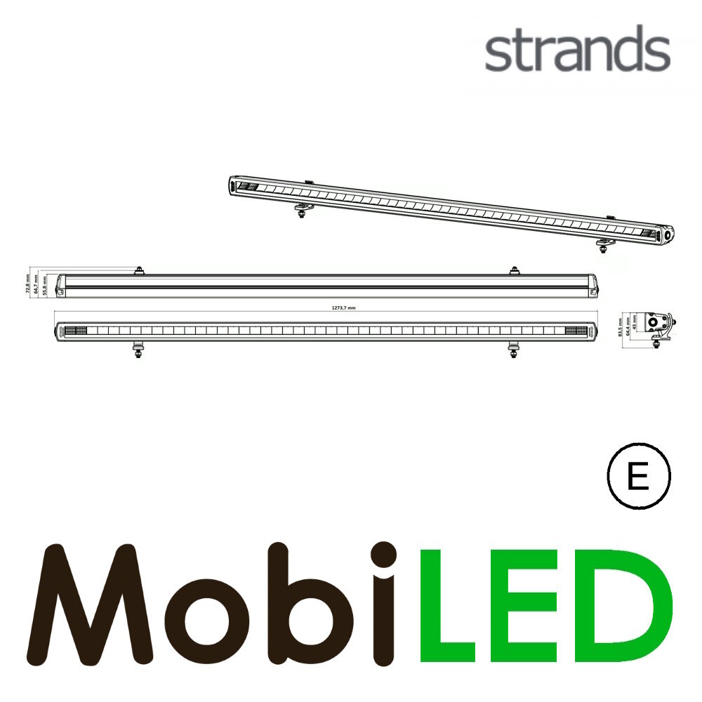 Strands Strands Siberia XPA with amber/white position light SR 50 inch E-mark