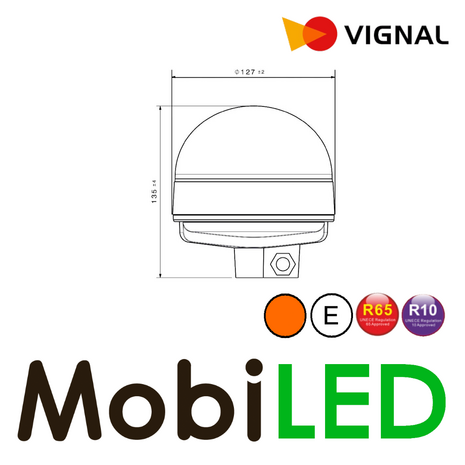 Vignal Vignal Ecological beacon double flash amber din mounting E-mark