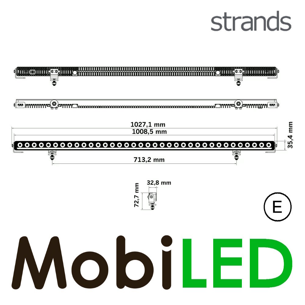 Strands Strands Nuuk D-Line bar LED 40" E-marque