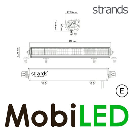 Strands Strands Skylord barre LED 20" E-marque Strands Strands Skylord barre LED 20" E-marque