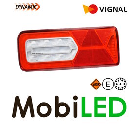 Vignal LC12 Achterlicht 5 functies 7pin bajonet ADR 24V links Vignal LC12 Achterlicht 5 functies 7pin bajonet ADR 24V links