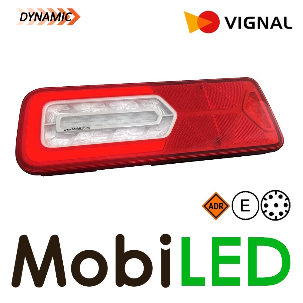 Vignal Vignal Rear light 5 functions and reflector 24V 7-pin bayonet left E-mark